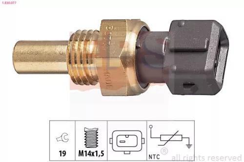 Sensor, Kühlmitteltemperatur EPS 1.830.077)