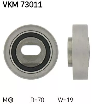 Tensioner Pulley, timing belt SKF VKM 73011)