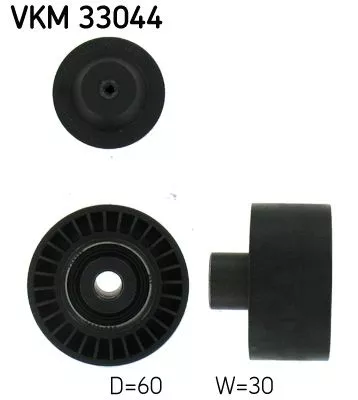 Umlenkrolle/Führungsrolle, Keilrippenriemen SKF VKM 33044)