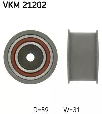 Deflection Pulley/Guide Pulley, timing belt SKF VKM 21202)