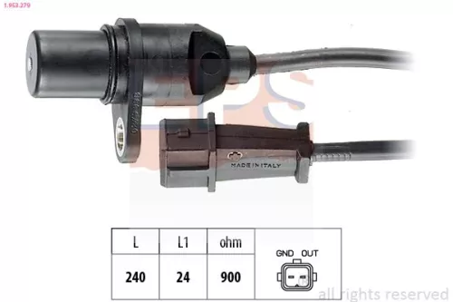 Sensor, Kurbelwellenimpuls EPS 1.953.279)