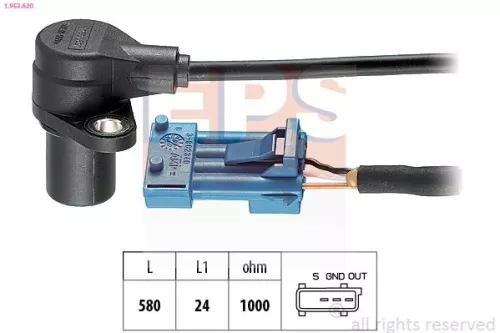 Sensor, Kurbelwellenimpuls EPS 1.953.620)