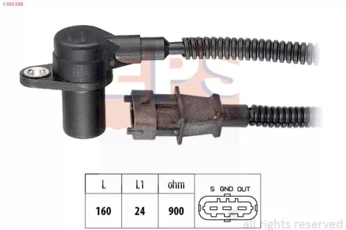 Sensor, Kurbelwellenimpuls EPS 1.953.588)