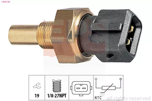 Sensor, Kühlmitteltemperatur EPS 1.830.165)