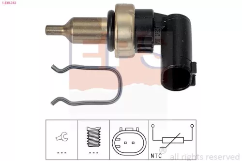 Sensor, Kühlmitteltemperatur EPS 1.830.343)