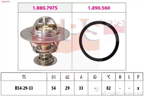 Thermostat, Kühlmittel EPS 1.880.797)