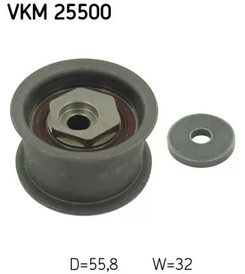 Deflection Pulley/Guide Pulley, timing belt SKF VKM 25500)