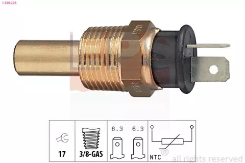 Sensor, Kühlmitteltemperatur EPS 1.830.228)