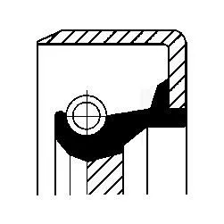 Shaft Seal, crankshaft CORTECO 12011279B)