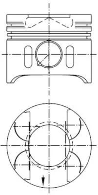 Kolben KOLBENSCHMIDT 97409600)