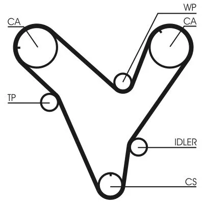 Zahnriemen CONTINENTAL CTAM CT829)