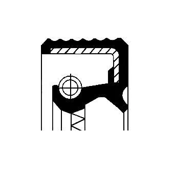 Wellendichtung, Differential CORTECO 07011583B)