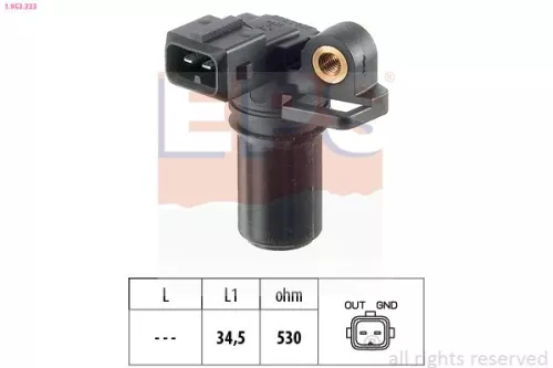 Sensor, Kurbelwellenimpuls EPS 1.953.323)
