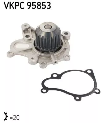 Water Pump, engine cooling SKF VKPC 95853)