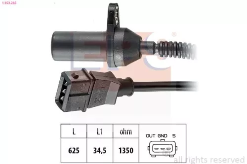 Sensor, Kurbelwellenimpuls EPS 1.953.285)