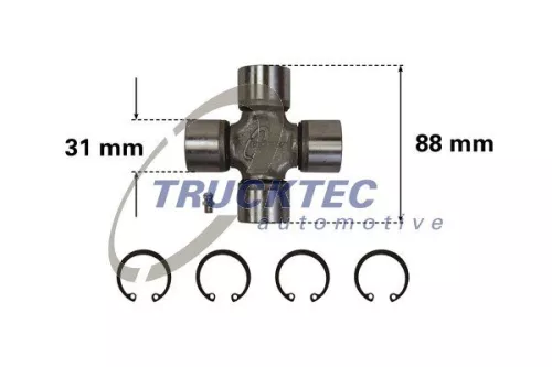 Gelenk, Kardanwelle TRUCKTEC AUTOMOTIVE 02.34.012)