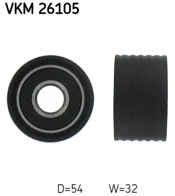 Deflection Pulley/Guide Pulley, timing belt SKF VKM 26105)