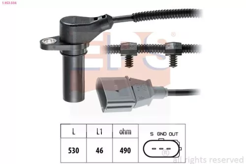 Sensor, Kurbelwellenimpuls EPS 1.953.504)