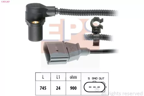 Sensor, Kurbelwellenimpuls EPS 1.953.267)