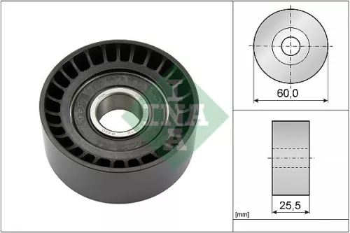 Umlenkrolle/Führungsrolle, Keilrippenriemen Schaeffler INA 532 0243 10)