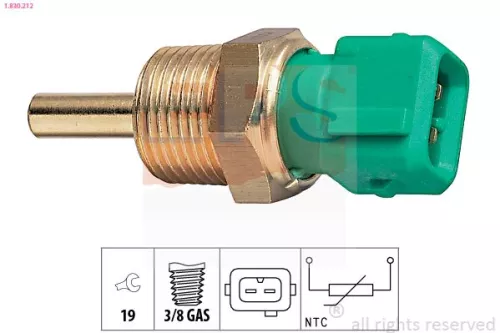 Sensor, Kühlmitteltemperatur EPS 1.830.212)