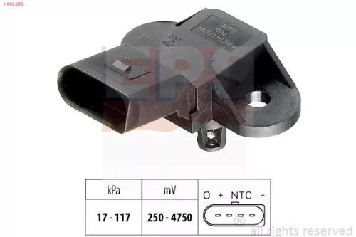 Luftdrucksensor, Höhenanpassung EPS 1.993.072)