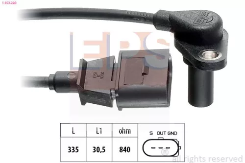 Drehzahlsensor, Automatikgetriebe EPS 1.953.220)