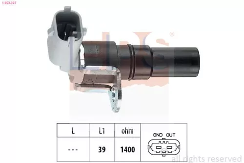 Sensor, Kurbelwellenimpuls EPS 1.953.327)