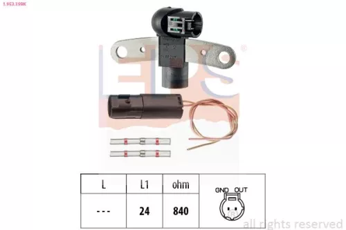 Sensor, Kurbelwellenimpuls EPS 1.953.199K)