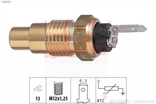 Sensor, Kühlmitteltemperatur EPS 1.830.223)