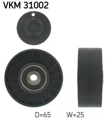 Umlenkrolle/Führungsrolle, Keilrippenriemen SKF VKM 31002)