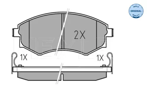 Bremsbelagsatz, Scheibenbremse MEYLE 025 217 2517/W)