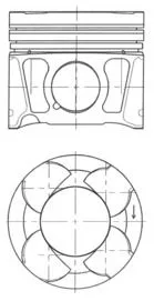 Kolben KOLBENSCHMIDT 41070600)