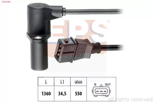 Sensor, Kurbelwellenimpuls EPS 1.953.040)