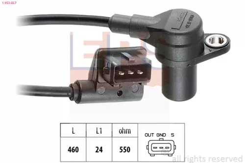 Sensor, Kurbelwellenimpuls EPS 1.953.057)
