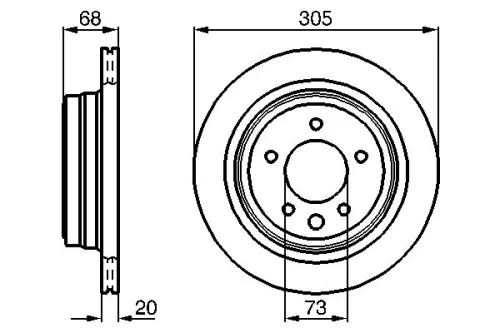 BOSCH Brake Disc 0 986 478 660 BOSCH 0 986 478 660)