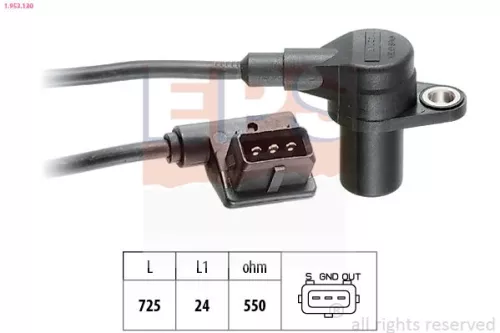 Sensor, Kurbelwellenimpuls EPS 1.953.130)