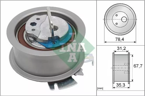 Tensioner Pulley, timing belt Schaeffler INA 531 0565 30)