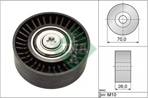 Umlenkrolle/Führungsrolle, Keilrippenriemen Schaeffler INA 532 0505 10)
