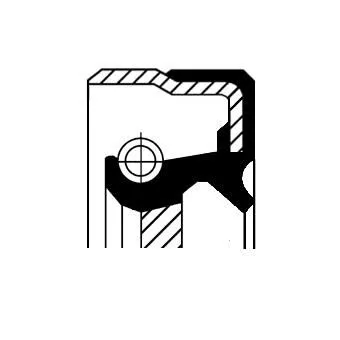 Wellendichtung, Kurbelwelle CORTECO 12001470B)
