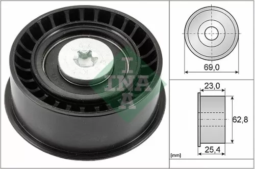 Deflection Pulley/Guide Pulley, timing belt Schaeffler INA 532 0033 10)