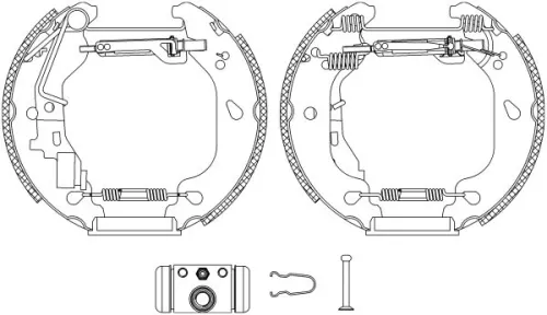 Bremsbackensatz TEXTAR 84054401)