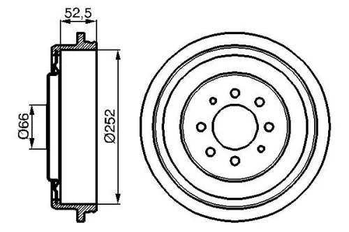 Bremstrommel BOSCH 0 986 477 067)