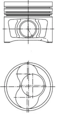 Kolben KOLBENSCHMIDT 40409600)