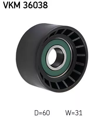 Umlenkrolle/Führungsrolle, Keilrippenriemen SKF VKM 36038)