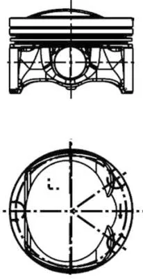 Kolben KOLBENSCHMIDT 40251610)