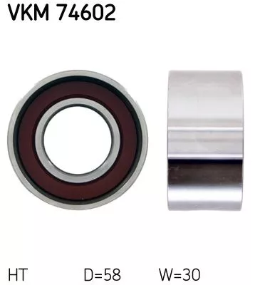 Tensioner Pulley, timing belt SKF VKM 74602)