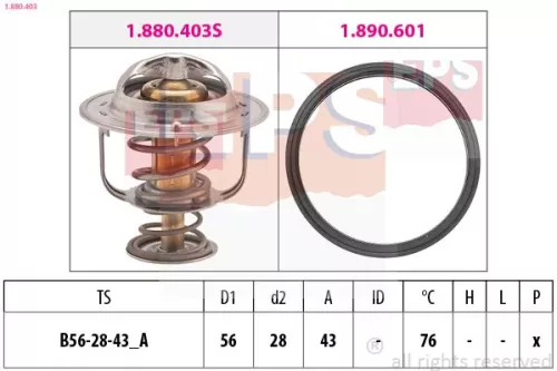 Thermostat, Kühlmittel EPS 1.880.403)