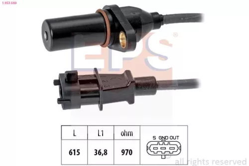 Sensor, Kurbelwellenimpuls EPS 1.953.569)