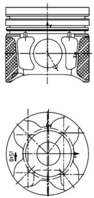 Kolben KOLBENSCHMIDT 40179610)